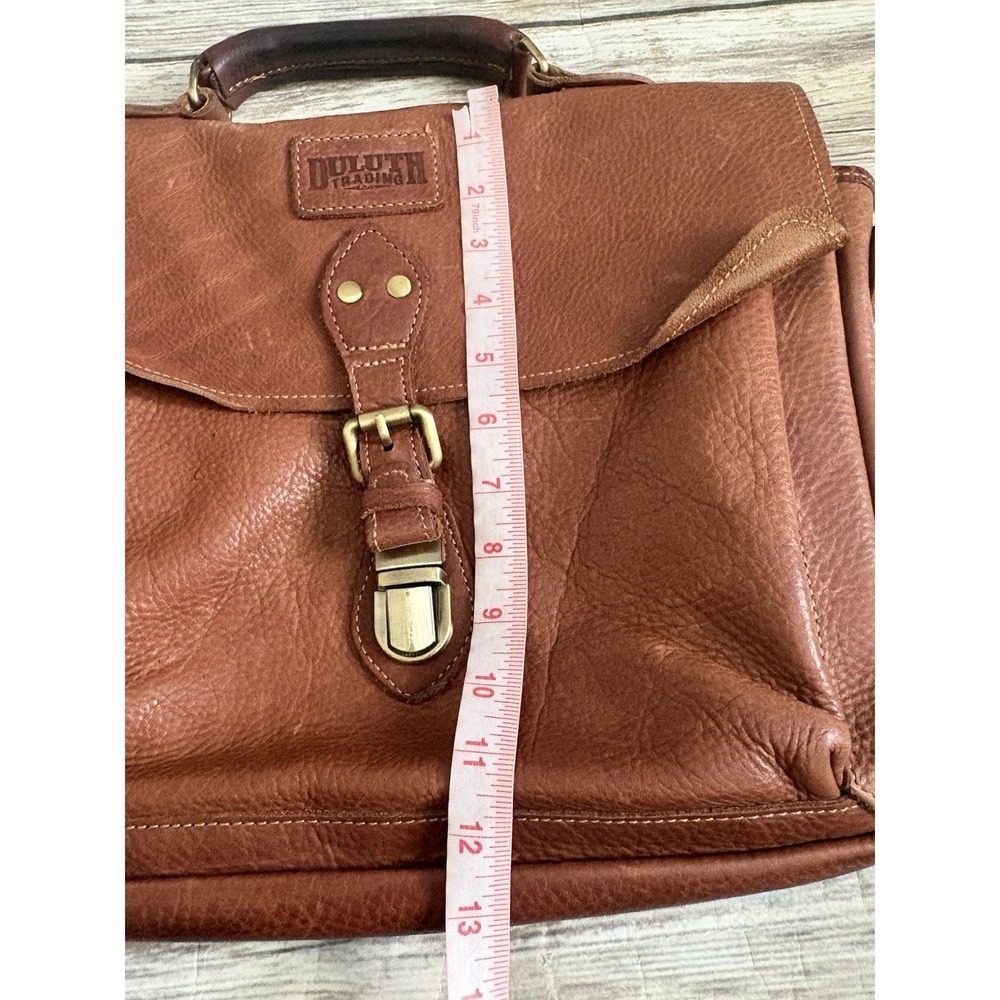 Duluth Lifetime Leather All-Business Briefcase Brown Leather - Picture 13 of 13
